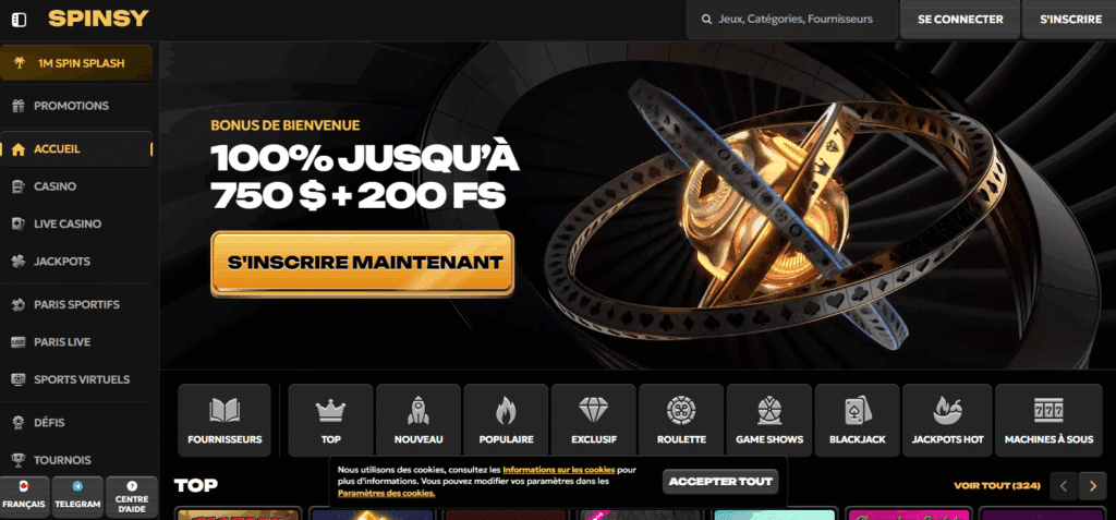 avis sur spinsy casino
